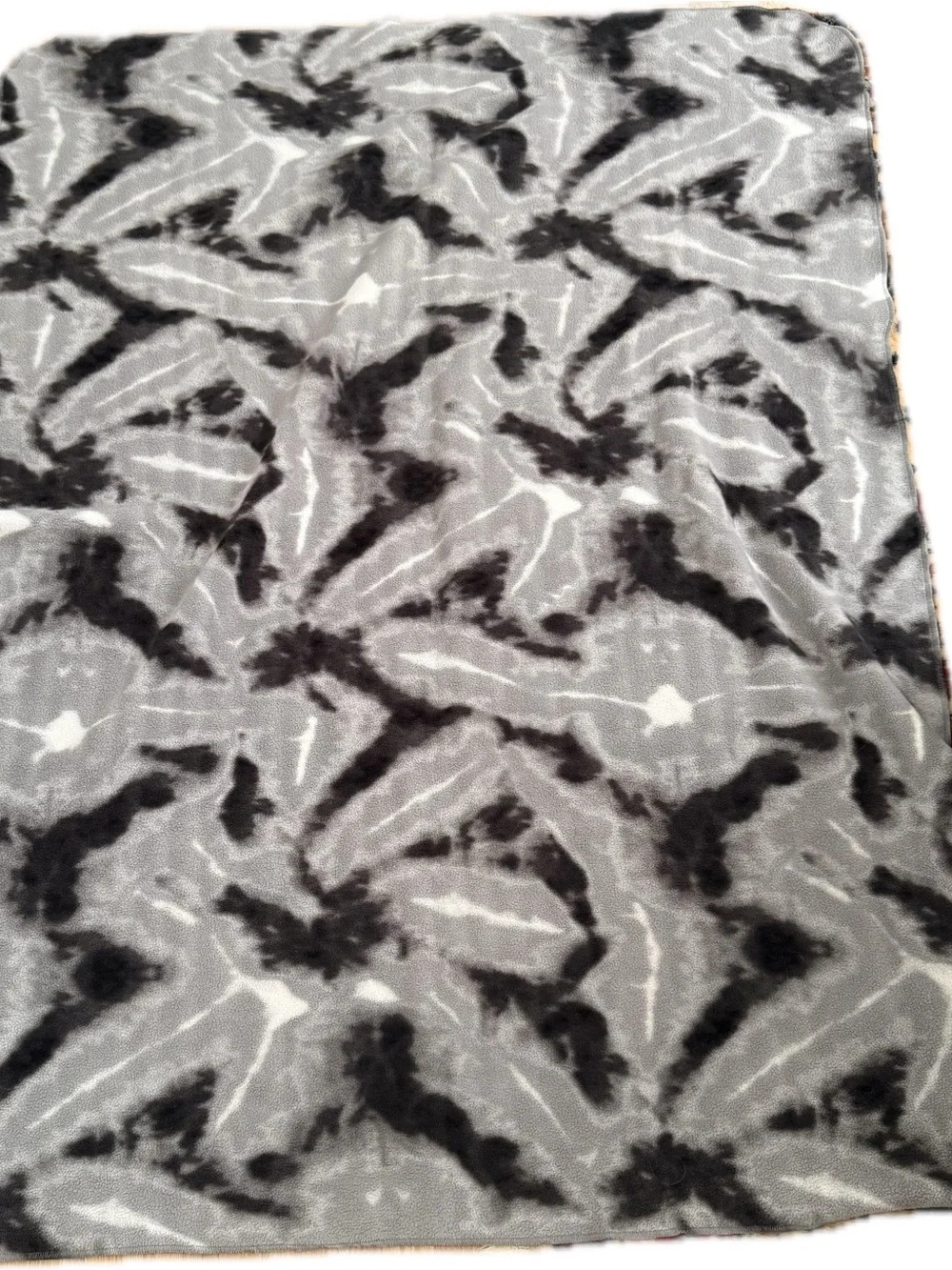 Patagonia kids print lightweight Synchilla Fleece throw blanket camp pets GUC